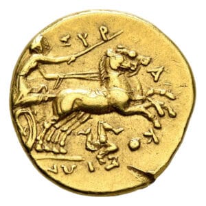 Sicily, Syracuse AU Dekadrachm or  50 Litrai - Tyrant Agathokles