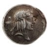 Calpurnia Piso L f Frugi AR Denarius - Galloping Horseman