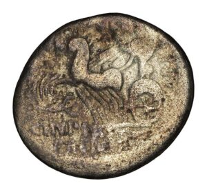 M. Aemilius Scarus & Pub. Plautius Hypsaeus AR Denarius - Nabatean King Aretas Kneeling Before Camel