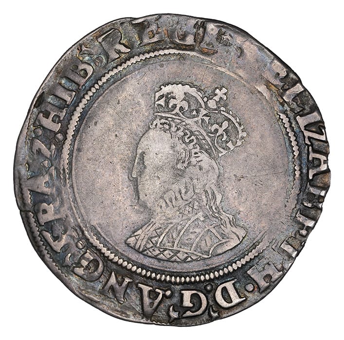 Elizabeth I AR Shilling - Tudor (First Issue)