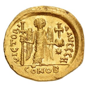 Justin I AU Solidus - VICTORI-A AVGGG (Constantinople Mint)