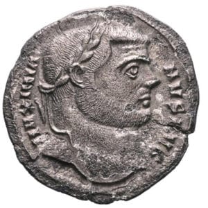 Maximianus AR Argenteus - VIRTVS MILITVM (First Reign)