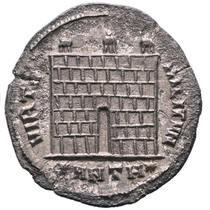 Maximianus AR Argenteus - VIRTVS MILITVM (First Reign)