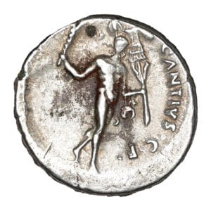 C. Antius C.f. Restio Fourrée Denarius - Hercules Standing