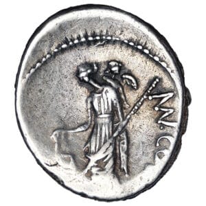 Mn Cordius Rufus AR Denarius - Venus Verticordia