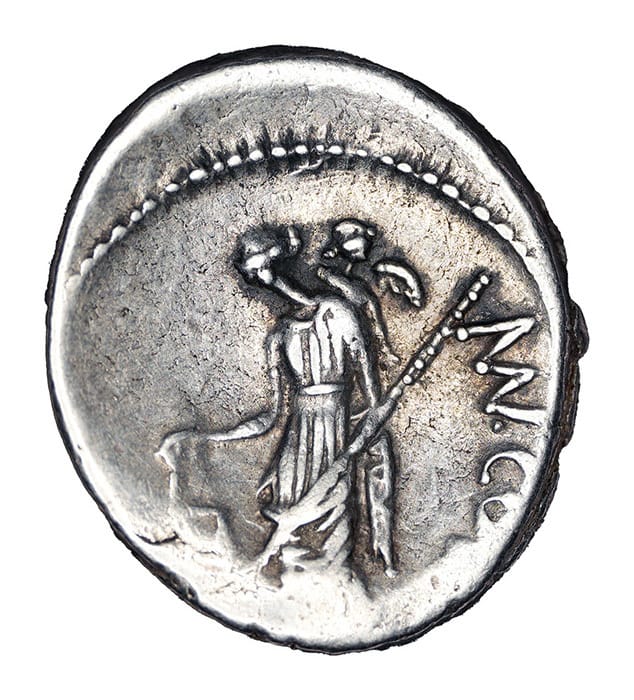 Mn Cordius Rufus AR Denarius - Venus Verticordia