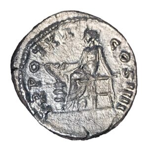 Alternative view of Antoninus Pius AR Denarius - Salus Seated