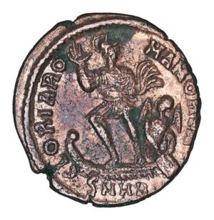 Gratian AE2 - GLORIA ROMANORVM (Heraclea Mint) - Image 2