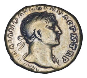 Trajan AR Denarius - SPQR OPTIMO PRINC