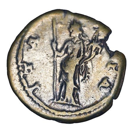 Alternative view of Hadrian AR Denarius - ITALIA