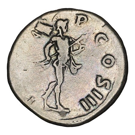 Alternative view of Hadrian AR Denarius - Mars Advancing