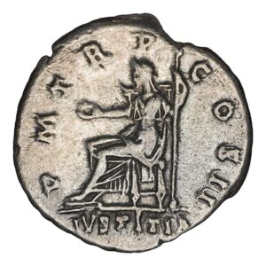 Alternative view of Hadrian AR Denarius - IVSTITIA