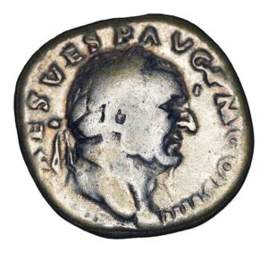 Vespasian AR Denarius - VESTA