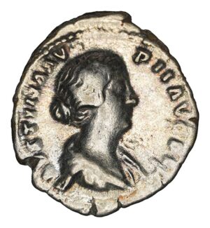Faustina The Younger AR Denarius - CONCORDIA