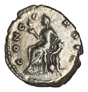 Alternative view of Faustina The Younger AR Denarius - CONCORDIA