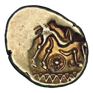 Alternative view of Suessiones, Gallia Belgica AR Stater - Degenerated bust of Apollo