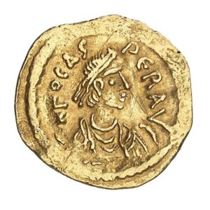 Phocas AU Tremissis - VICTORI FOCAS AV