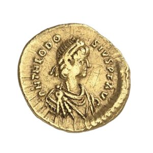 Theodosius II AU Tremissis - VICTORIA AVGVSTORVM