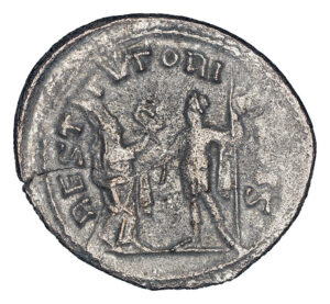 Alternative view of Valerian AR Antoninianus - RESTITVTOR ORBIS (Rome Mint)