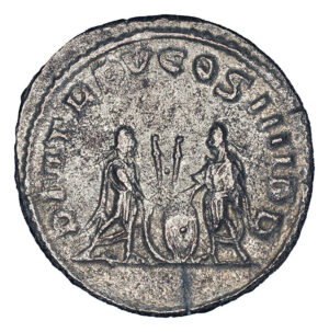 Alternative view of Valerian AR Antoninianus - Valerian & Gallienus (Antioch Mint)