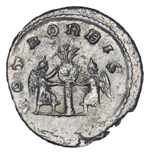 Gallienus BI Antoninianus - VOTA ORBIS (Antioch Mint) - Image 2