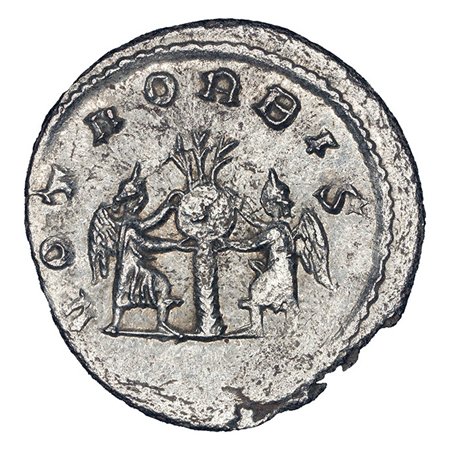 Alternative view of Gallienus BI Antoninianus - VOTA ORBIS (Antioch Mint)