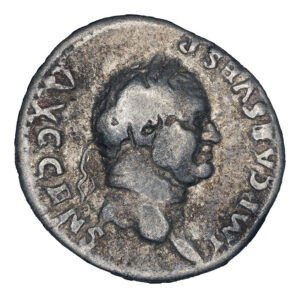 Vespasian AR Denarius - PONTIF MAXIM