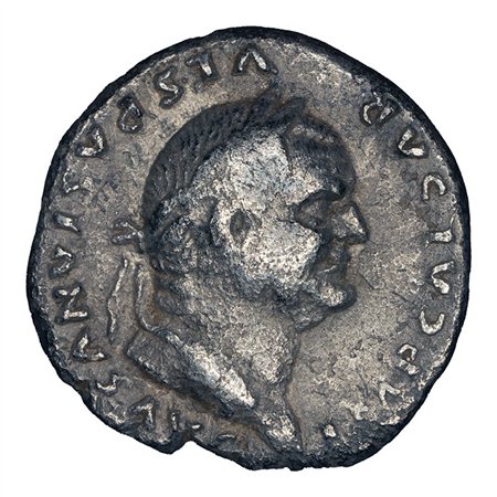 Vespasian AR Denarius - Eagle Standing on Altar