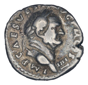 Vespasian AR Denarius -AVGVR TRI POT