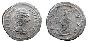 Julia Domna AR Denarius - MATRI DEVM