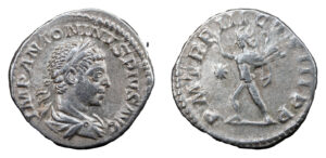 Elagabalus AR Denarius - Sol Standing