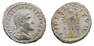 Maximinus Thrax AR Denarius - FIDES MILITVM