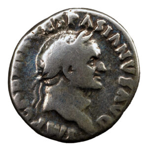 Alternative view of Vespasian AR Denarius - Pax Seated