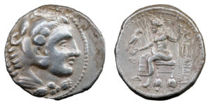 Alexander III "The Great" AR Tetradrachm - Ptolemais Ake (Dated Lifetime Issue)
