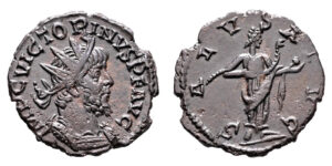 Victorinus AE Antoninianus - SALVS AVG (Gallic Empire)