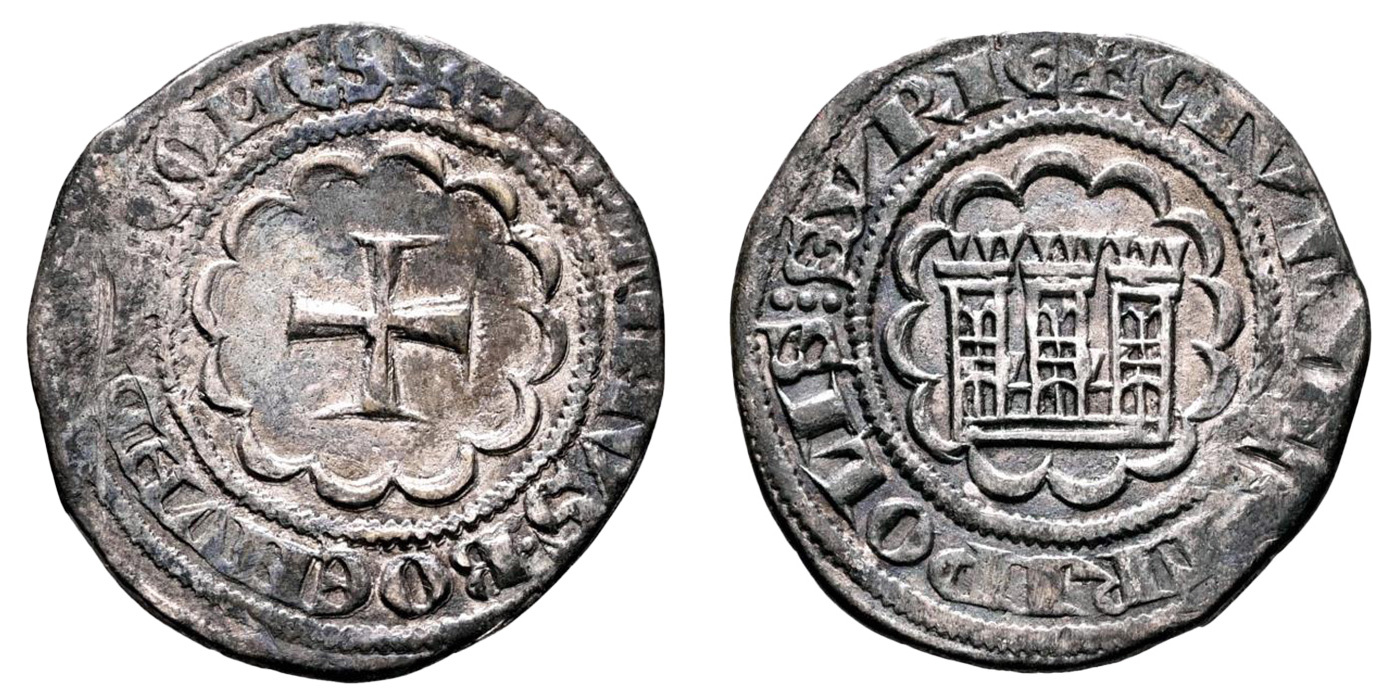 Bohémond VII AR Half Gros - County of Tripoli, Crusader States