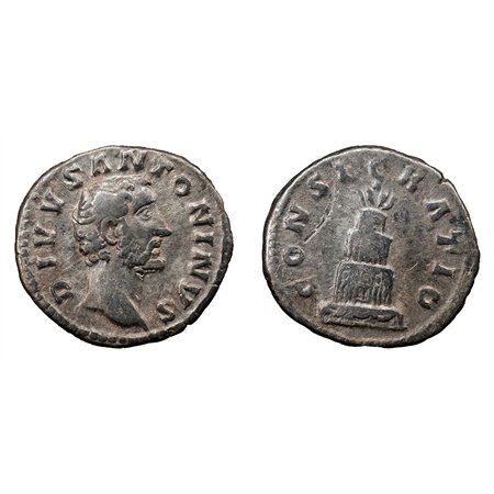 Divus Antoninus Pius AR Denarius - CONSECRATIO