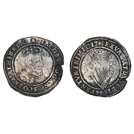 James I AR Shilling - First Coinage (Ireland Mint)
