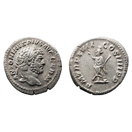 Caracalla AR Denarius - Emperor Togate