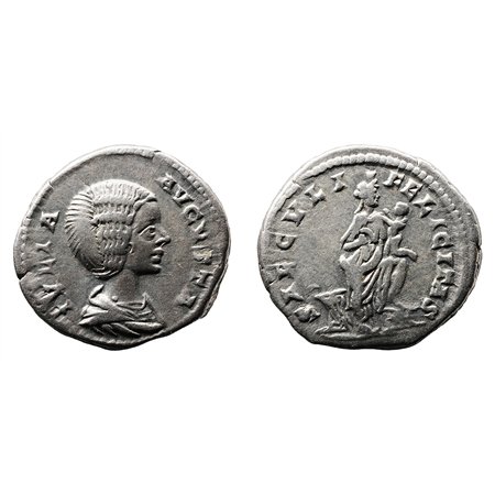 Julia Domna AR Denarius - SAECVLI AVGVSTA