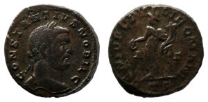 Constantius I AE Follis - GENIO POPVLI ROMANI (Trier Mint)