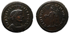 Galerius AE Follis - GENIO POPVLI ROMANI (London Mint)