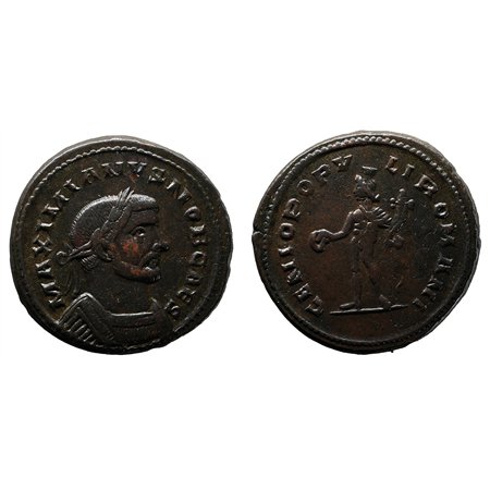 Galerius AE Follis - GENIO POPVLI ROMANI (London Mint)