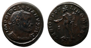 Diocletian AE Follis - GENIO POPVLI ROMANI (Trier Mint)