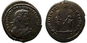 Diocletian AE Follis - PROVIDENTIA DEORVM QVIES AVGG (London Mint) - Abdication Issue
