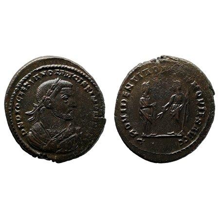 Diocletian AE Follis - PROVIDENTIA DEORVM QVIES AVGG (London Mint) - Abdication Issue