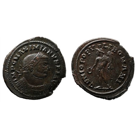 Maximianus AE Follis -  GENIO POPVLI ROMANI (London Mint)