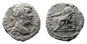 Septimius Severus AR Denarius - Pax Seated