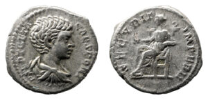 Geta AR Denarius - SECVRIT IMPERII (As Caesar)