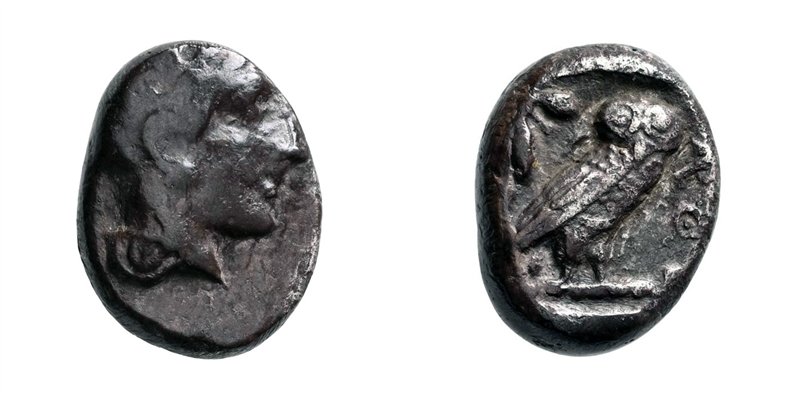 Attica, Athens AR Drachm - Owl